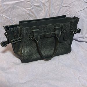 Coach Swagger Black Chain in Matte Black